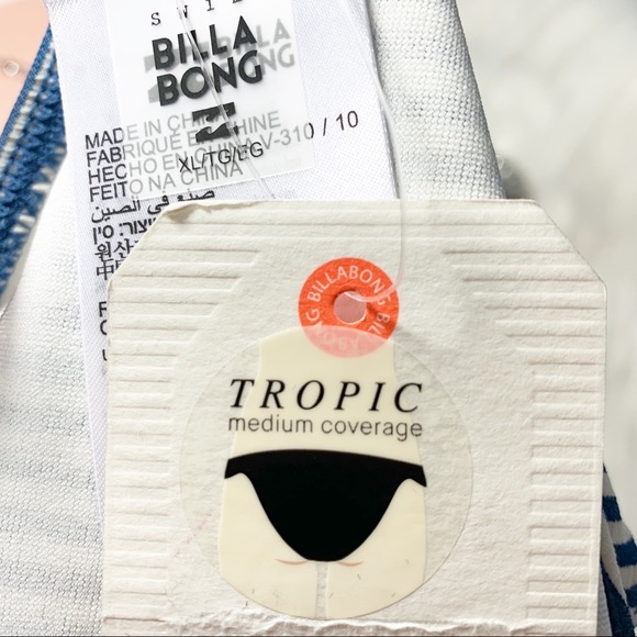 Billabong Blue Sea Rinse Tropic Bikini Bottom XL - Picture 8 of 8